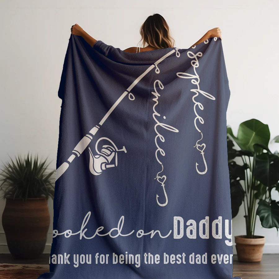 Hooked on Daddy Blankets- PRE ORDER