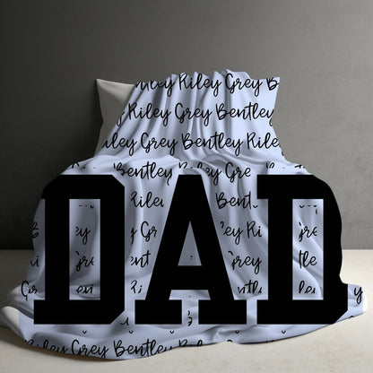 Dad Title Blanket- PRE ORDER