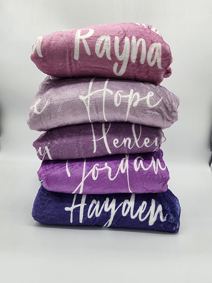 Custom Name Blanket