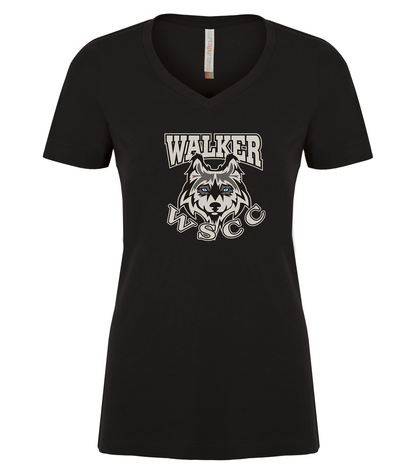 Walker Teacher and WSCC Vneck T-Shirt- Ladies sizing