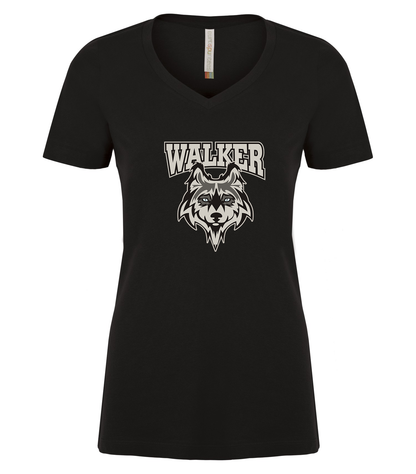 Walker Teacher and WSCC Vneck T-Shirt- Ladies sizing