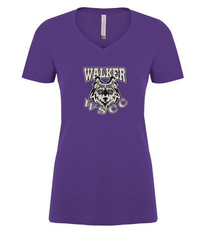 Walker Teacher and WSCC Vneck T-Shirt- Ladies sizing