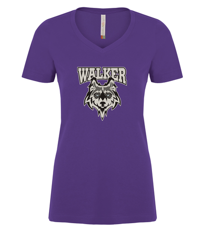 Walker Teacher and WSCC Vneck T-Shirt- Ladies sizing