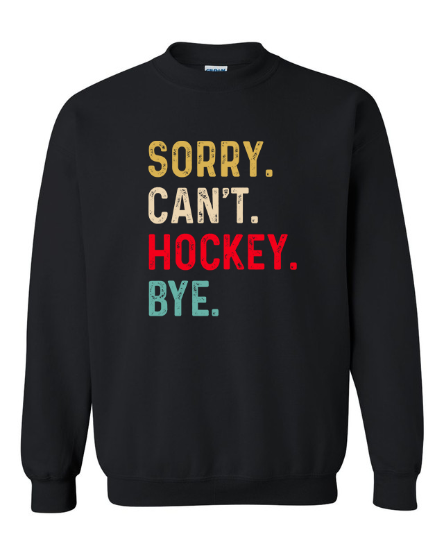 Sorry. Can't. Hockey. Bye.